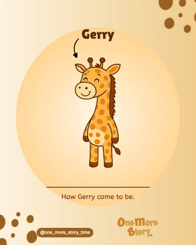 Gerry’s original character artwork on a cream carousel cover