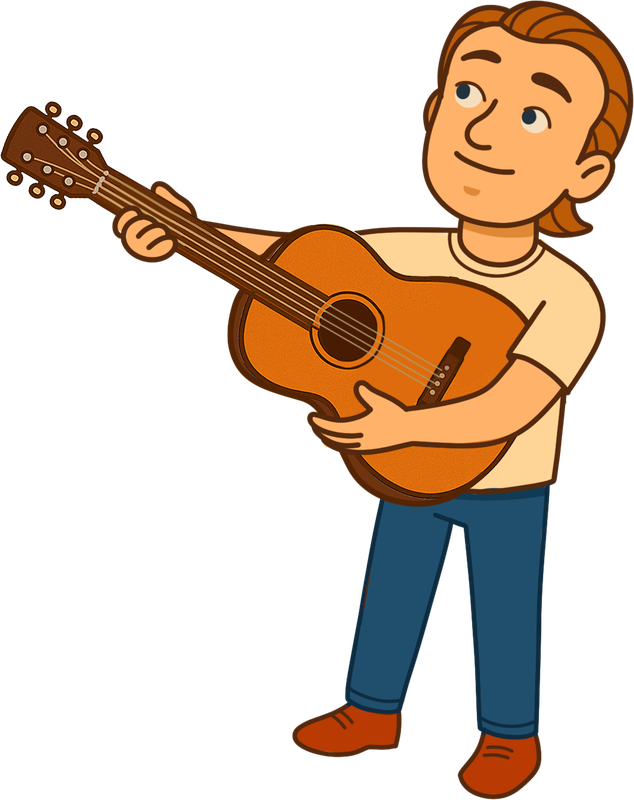 An illustration of Mr. H